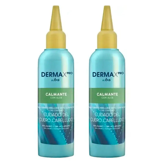 H&S Dermaprox Bálsamo Anti-caspa para o couro cabeludo, embalagem de 2 x 145 ml