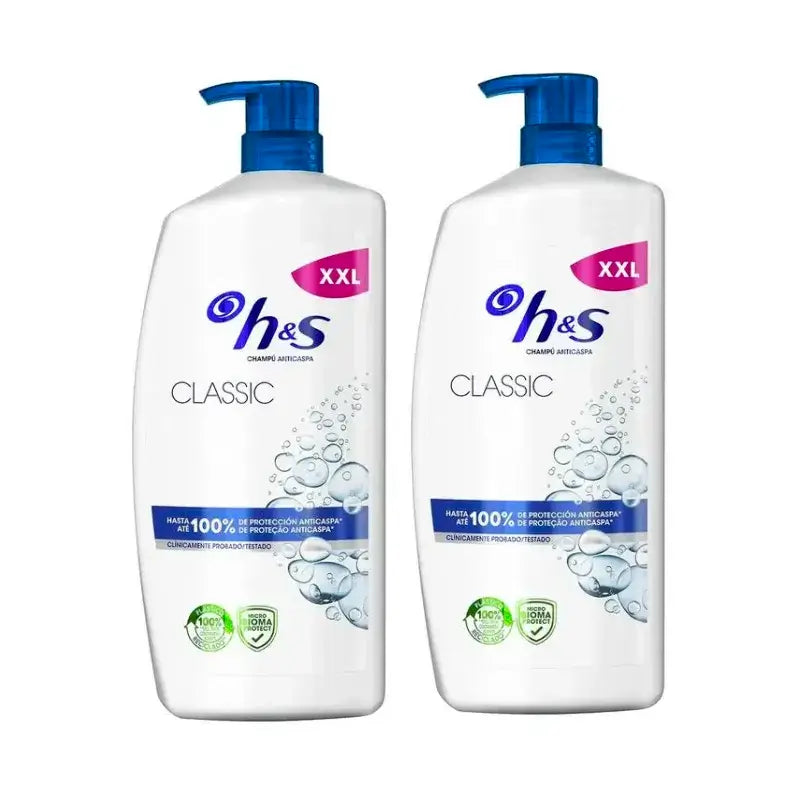 Champô H&S Classic, embalagem de 2 x 1000 ml