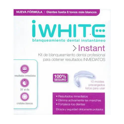 I WHITE 2 MOLDES PRÉ-CARREGADOS DENTÁRIOS INSTANTÂNEOS 10 MOLDES
