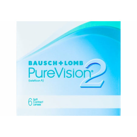 PureVision2 Lentes de Contacto Mensais, 6 unidades - +0.25,8.6,14.0