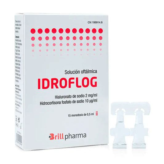 Solução Idroflog Oftálmica, 15 Doses Simples