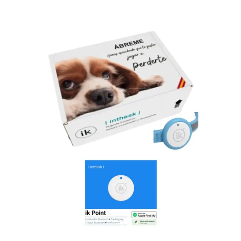 Ik Point Localizador de animais de estimação + acessório de coleira para animais de estimação