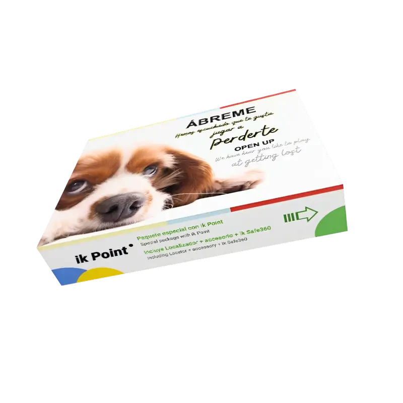 Ik Point Localizador de animais de estimação + acessório de coleira para animais de estimação
