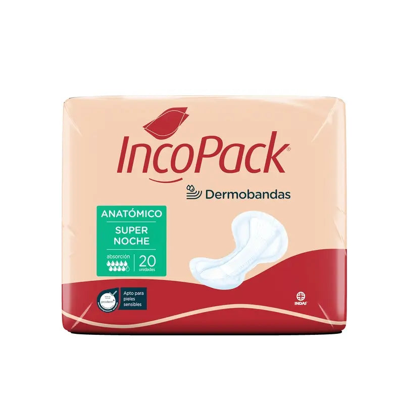 Incopack Anatomical Supernight , 80 unidades