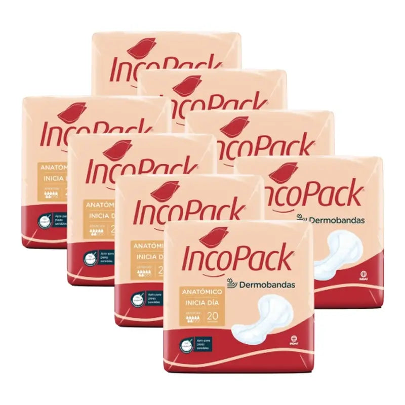 Incopack Inicia Anatomical Day , embalagem 2, 160 unidades.