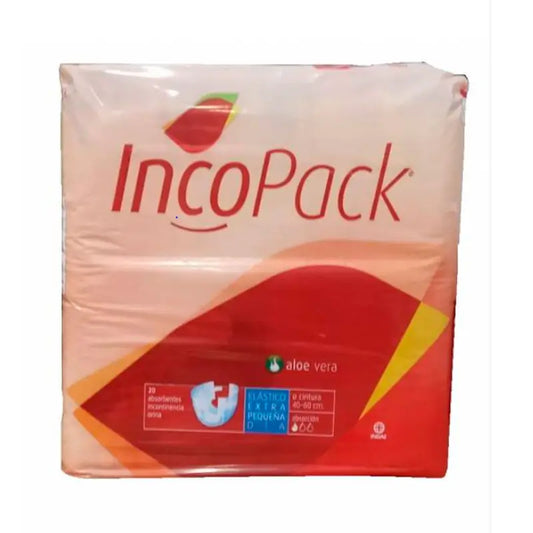 Incopack Absorvente Stretch Absorvente Extra Pequeno Tamanho Dia , 80 unidades
