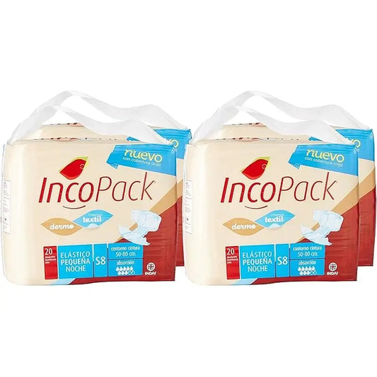 Incopack Elastic Absorbent Night Absorbent Small Size , 80 pcs.