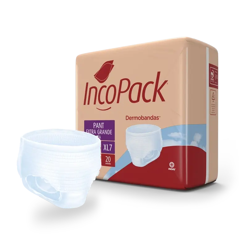 Incopack Absorbent Pant Day Extra Large Size , 80 unidades