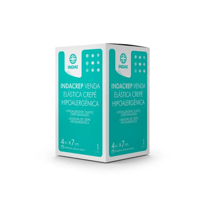 Ligadura elástica de crepe Indacrep 4 M X 7 Cm. 1 unid., 1 unidade