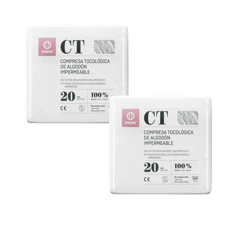 Almofada de algodão para maternidade, 2 x 20 unidades.