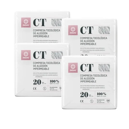 Almofada de algodão para maternidade, 4 x 20 unidades