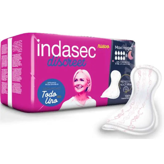 Indasec Discreto Maxinoche, 12 unidades