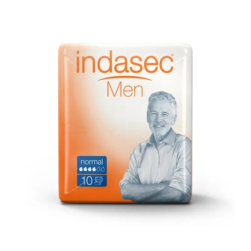 Indasec Men Penso absorvente para homem Normal , 10 unidades