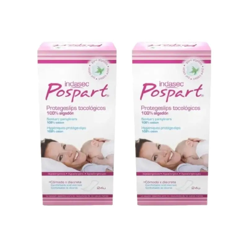 Indasec Pospart Protegeslip , 2 x 24 unidades