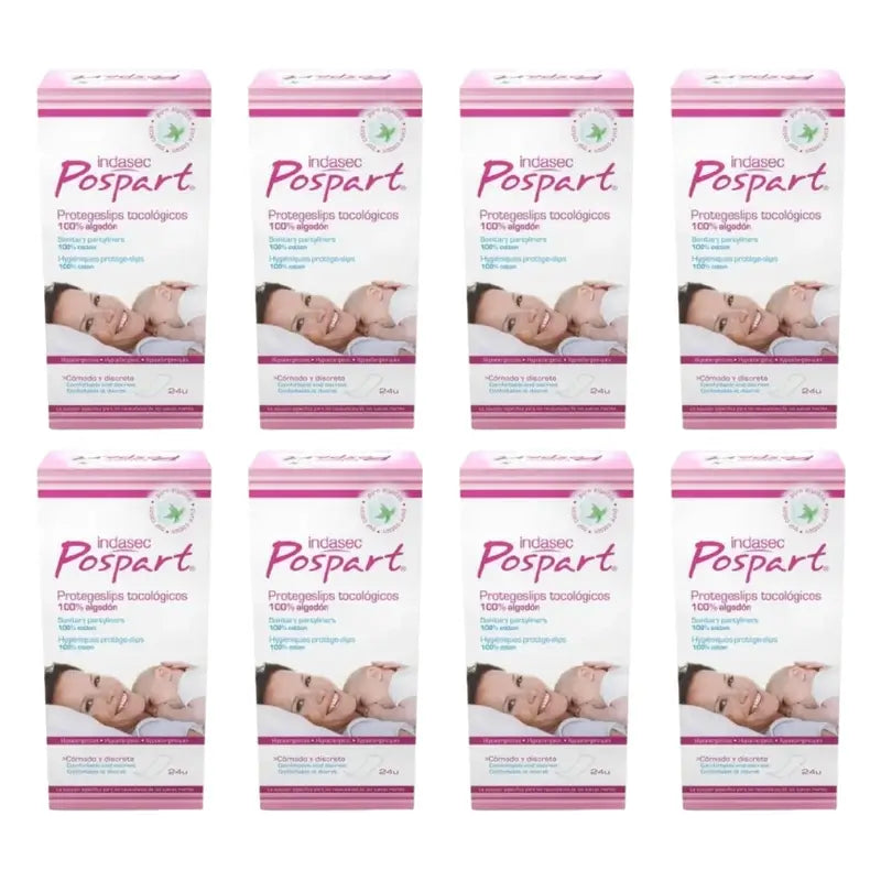 Indasec Pospart Protegeslip , 8 x 24 unidades