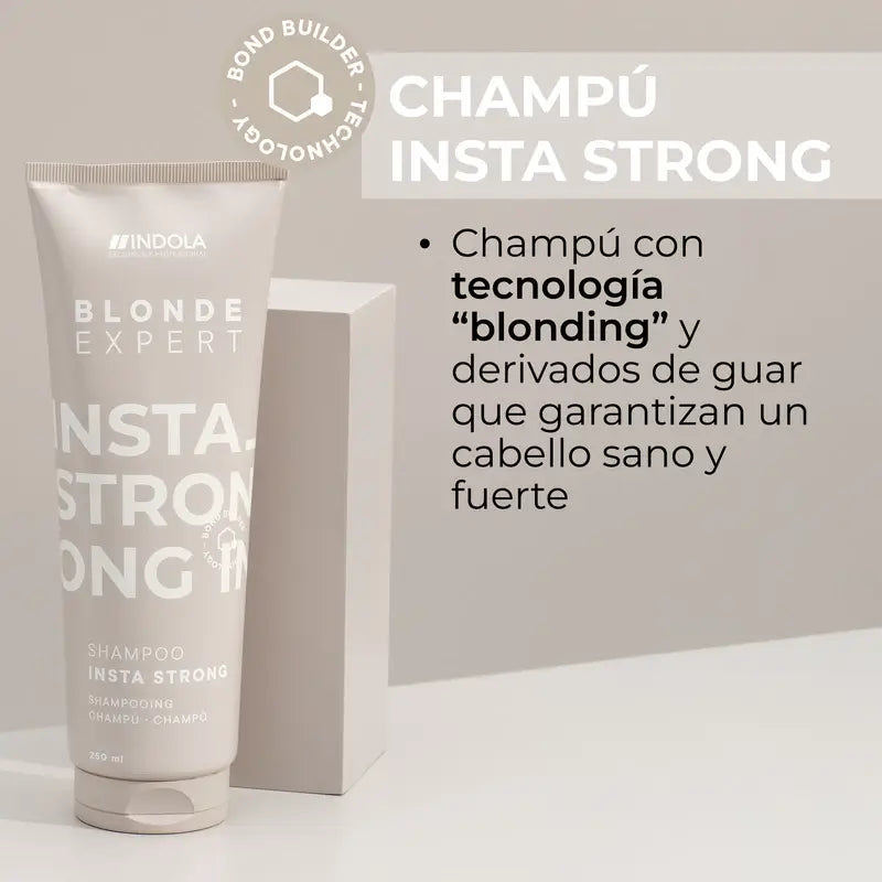 Indola Instastrong Champô Louro Profissional, 250 Ml
