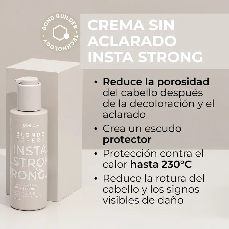 Indola Insta Strong Professional Blonde Leave-In Cream, 145 Ml
