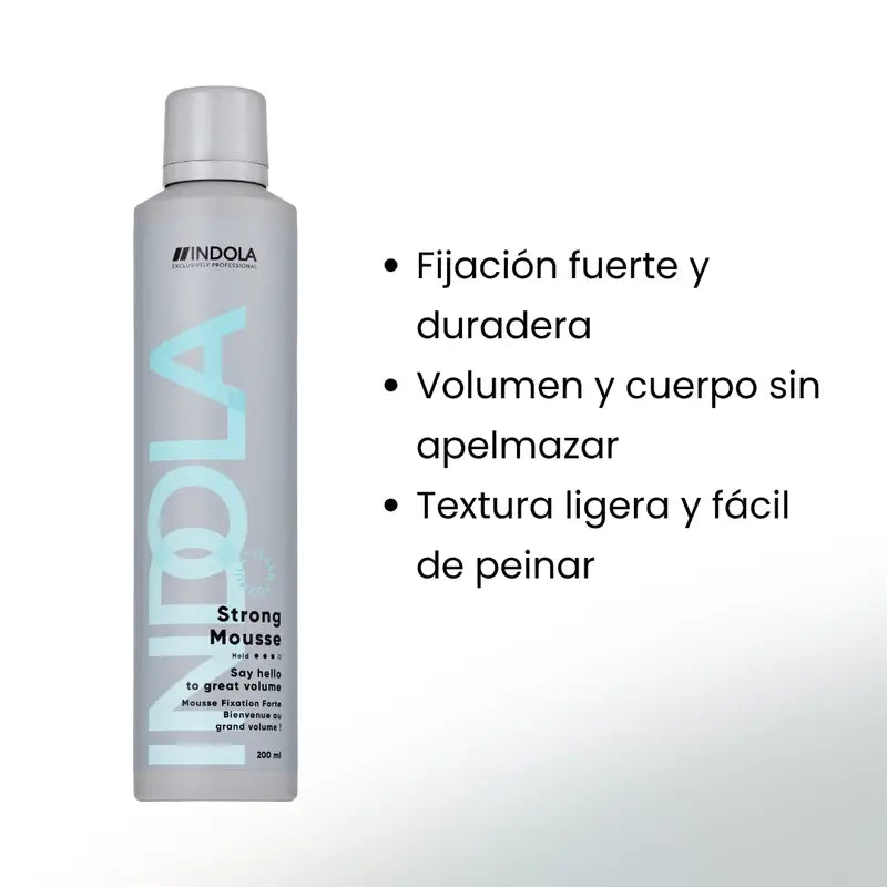 Indola Professional Espuma de fixação forte, 200 ml