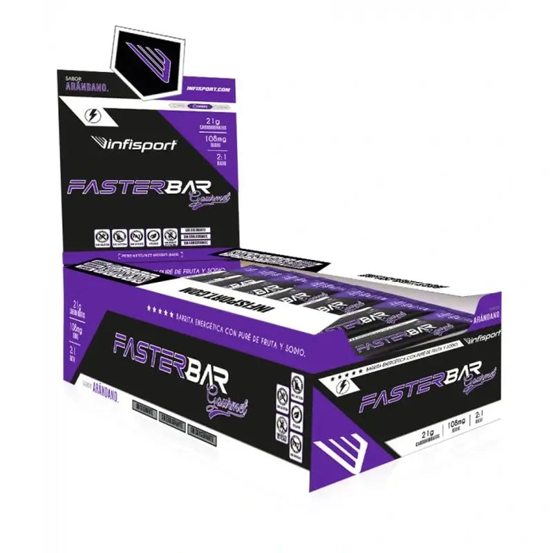 Caixa Infisport Faster Gourmet Blueberry , 28 unidades