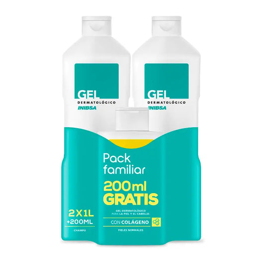 Inibsa Gel Dermatológico Shampoo Travel Pack