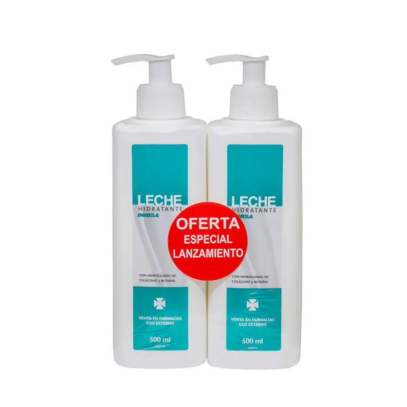 Pacote de Leite Hidratante Inibsa 2 Unidades