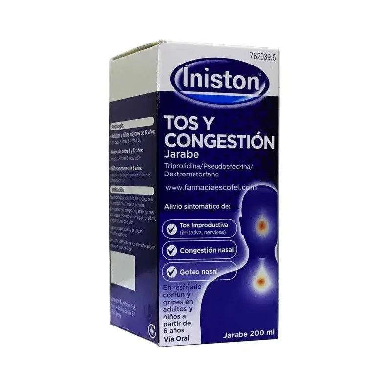 Iniston Xarope Antitússico e Descongestionante 200 ml