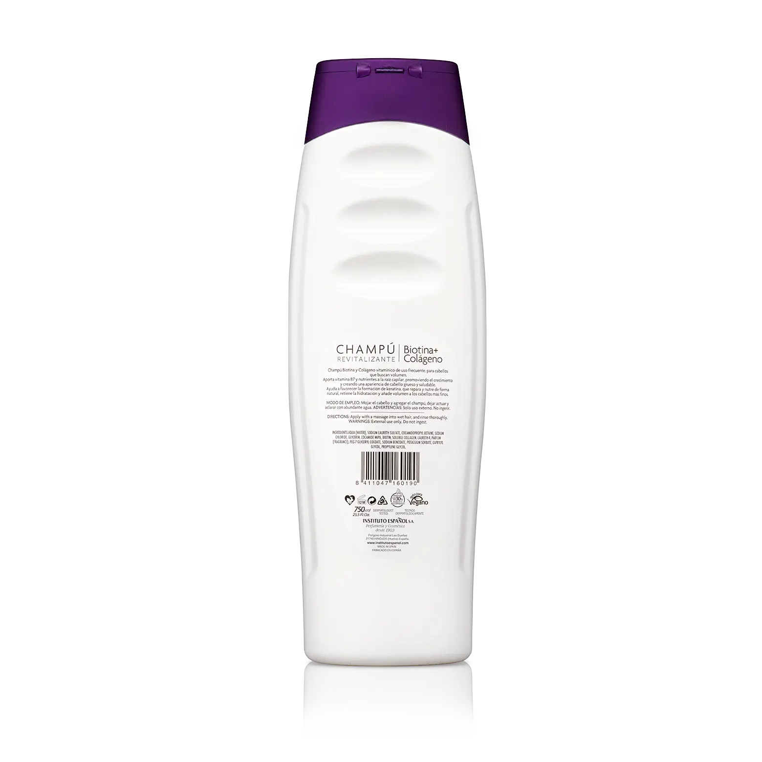 Champô Instituto Español Biotina + Colagénio - 750 Ml