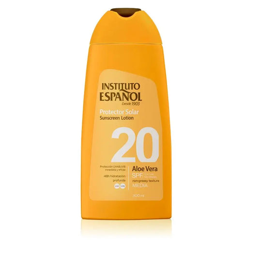 Instituto Español Proteção Solar Aloé Vera Spf20 Loção 300Ml