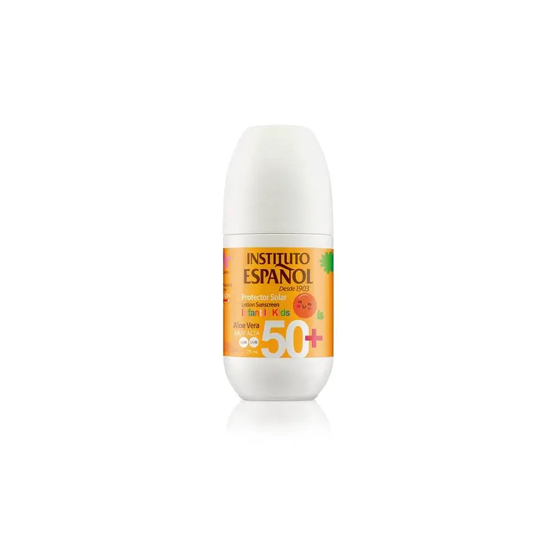 Instituto Español Roll On Protetor solar infantil Roll On Spf50, 75 ml