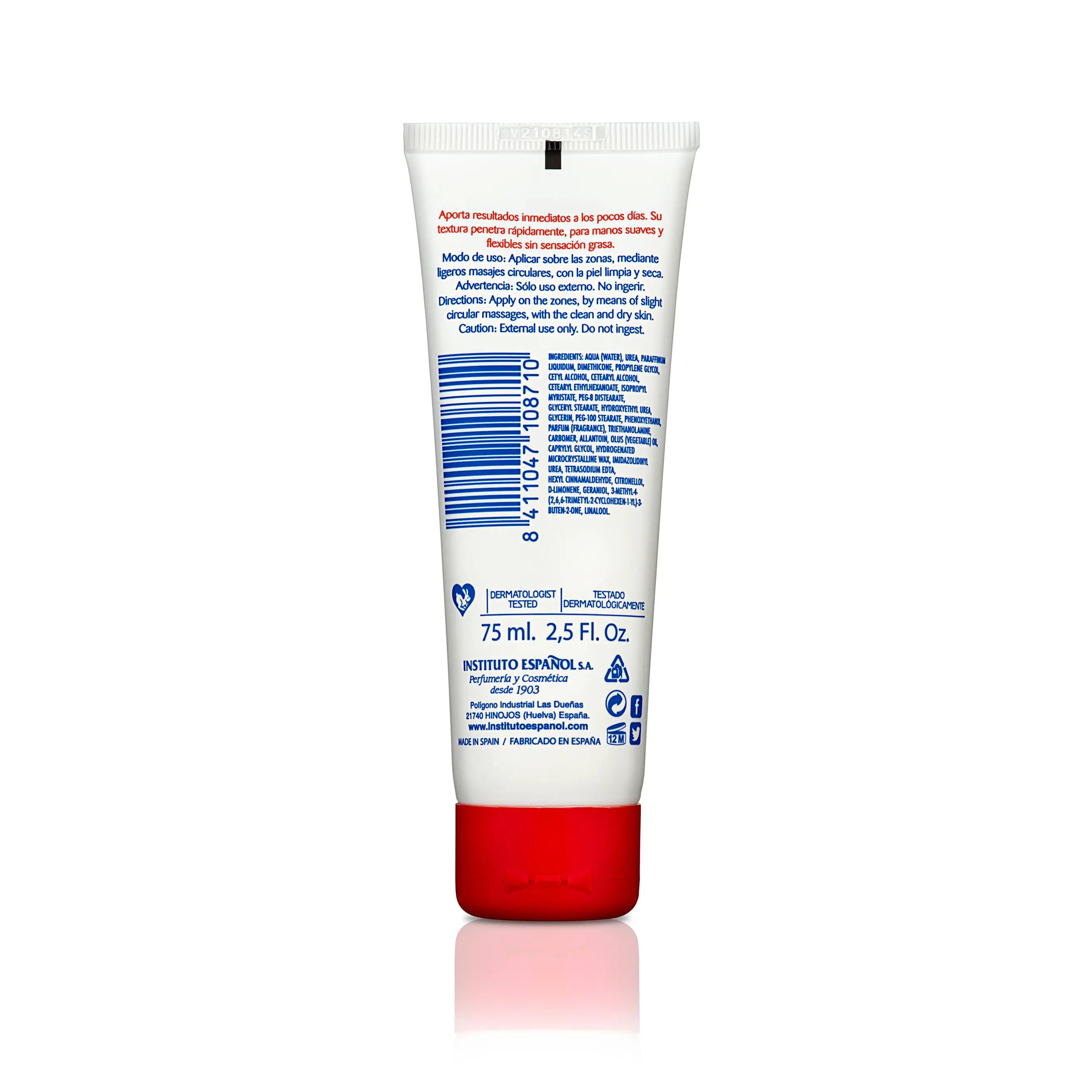 Instituto Español Urea Hand Cream Tubo 75 Ml