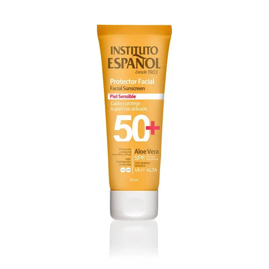 Instituto Español Tubo de Proteção Facial para Pele Sensível Spf50+ 75 Ml