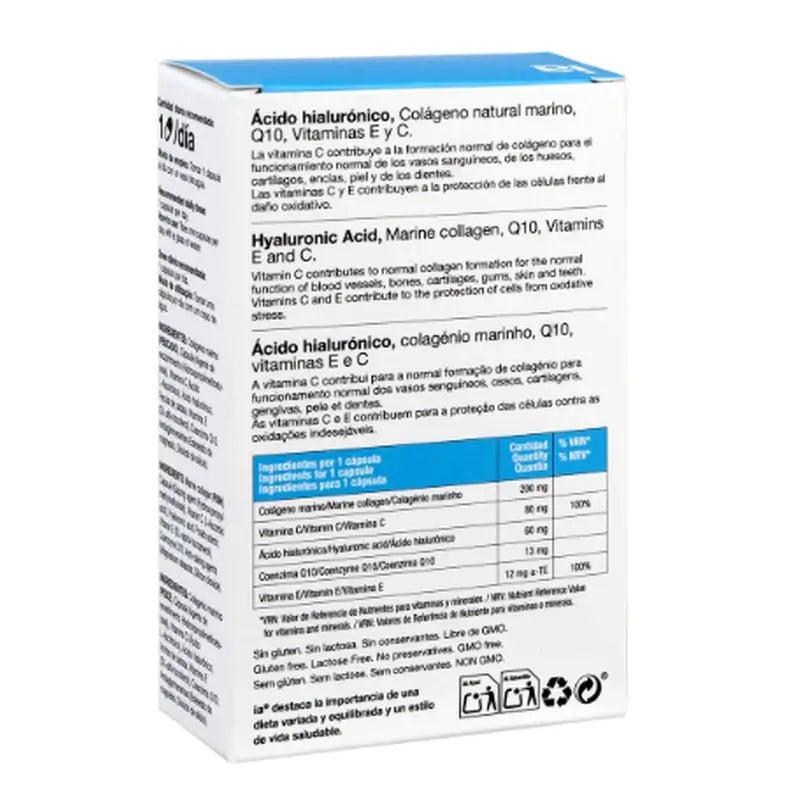 Ácido Hialurónico Interapothek , 30 cápsulas