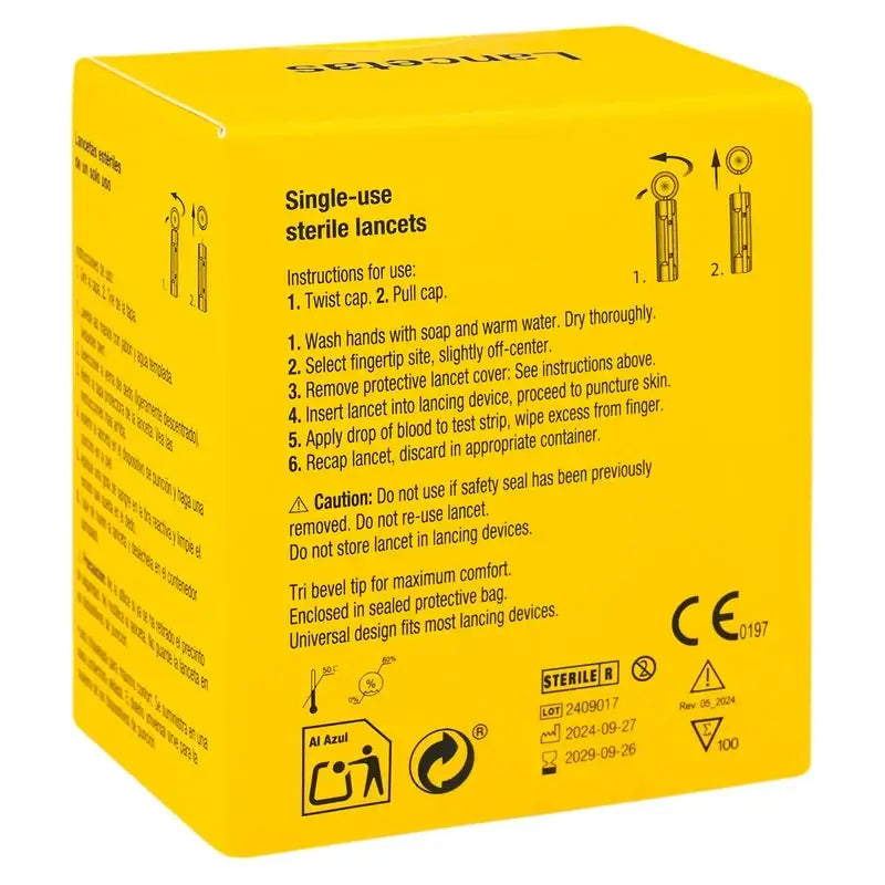 Lancetas esterilizadas Interapothek , 100 unidades
