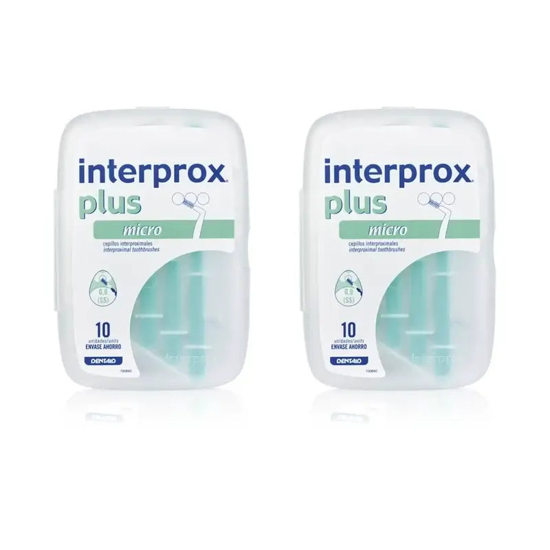 Micro Escova de Dentes Interprox Interproximal Plus, 2X10 unidades