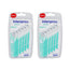 Micro Escova de Dentes Interprox Plus Interproximal, embalagem de 2X6 unidades