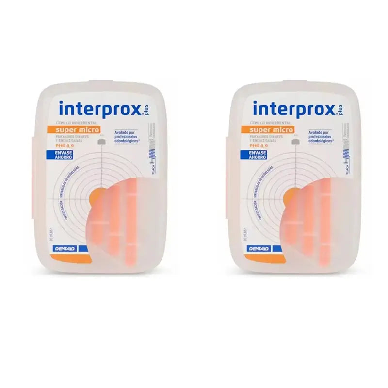 Interprox Plus Super Micro Escova de dentes interproximal, 2X10 unidades