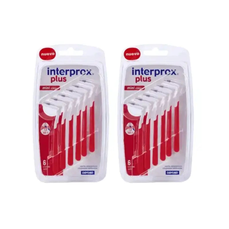 Escova de dentes cónica Interprox Plus Mini, 2X6 unidades