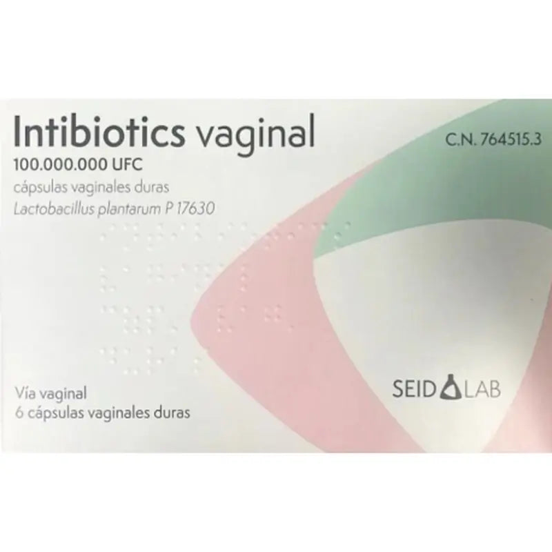 Intibiotics Vaginal 100,000,000 cfu, 6 cápsulas vaginais