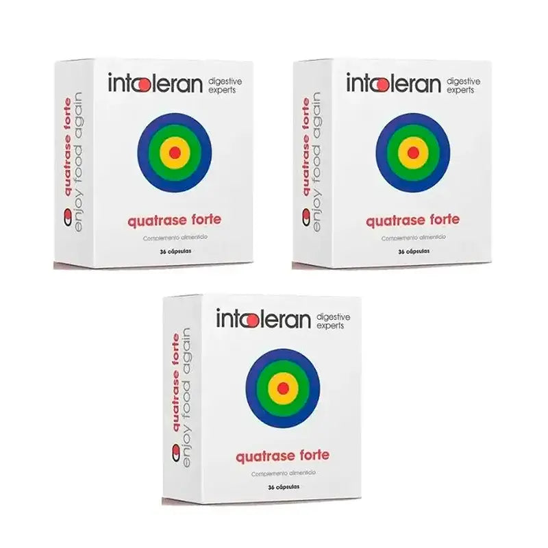 Intoleran Suplemento alimentar Quatrase 10.000 Embalagem 3 x 36 cápsulas