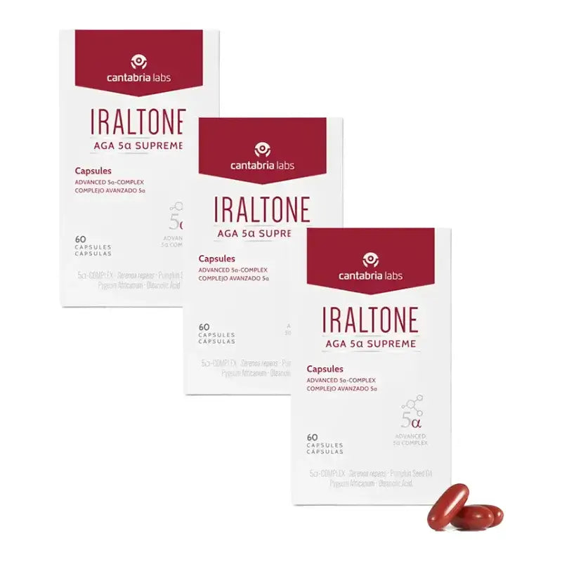 Iraltone Aga 5α Supreme , Embalagem 3 x 60 cápsulas