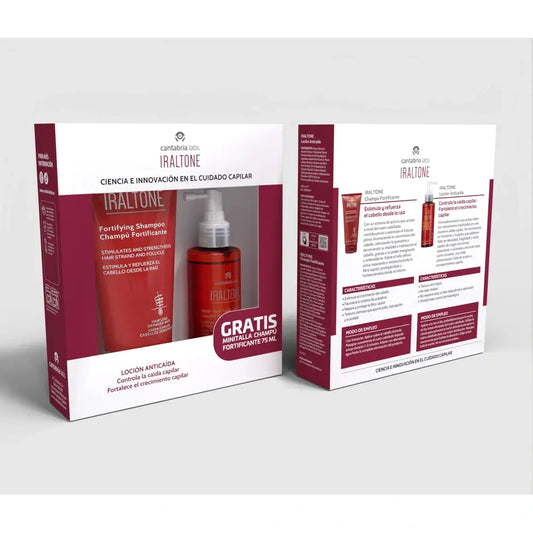 Iraltone Loção + Champô Fortificante Tamanho Mini 75 ml Oferta (Cistitone)