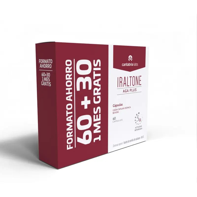 Iraltone Pack Aga Plus Formato Poupança, 90 cápsulas (Cistitone)