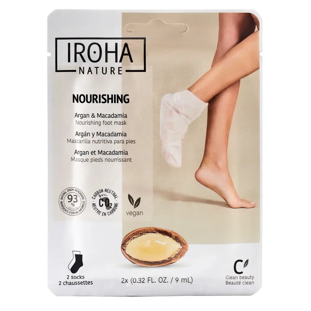 Iroha Nature Máscara Nutritiva Corporal Socks, 20 Ml