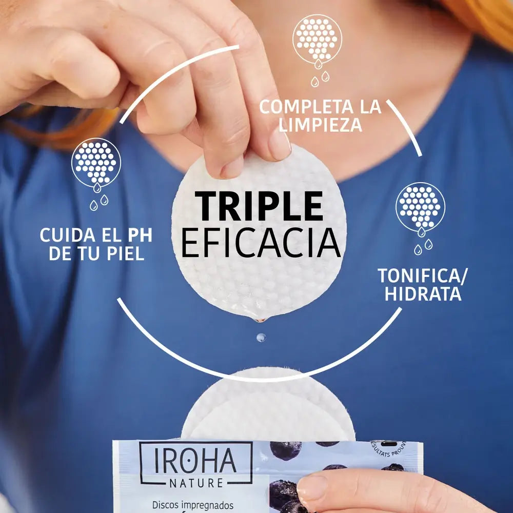 Discos Tónicos Hidratantes Iroha Nature, 10 unid.