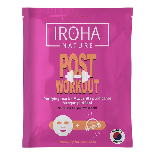 Iroha Nature Máscara Facial Pós-Treino Purificante e Suavizante, 1 unidade
