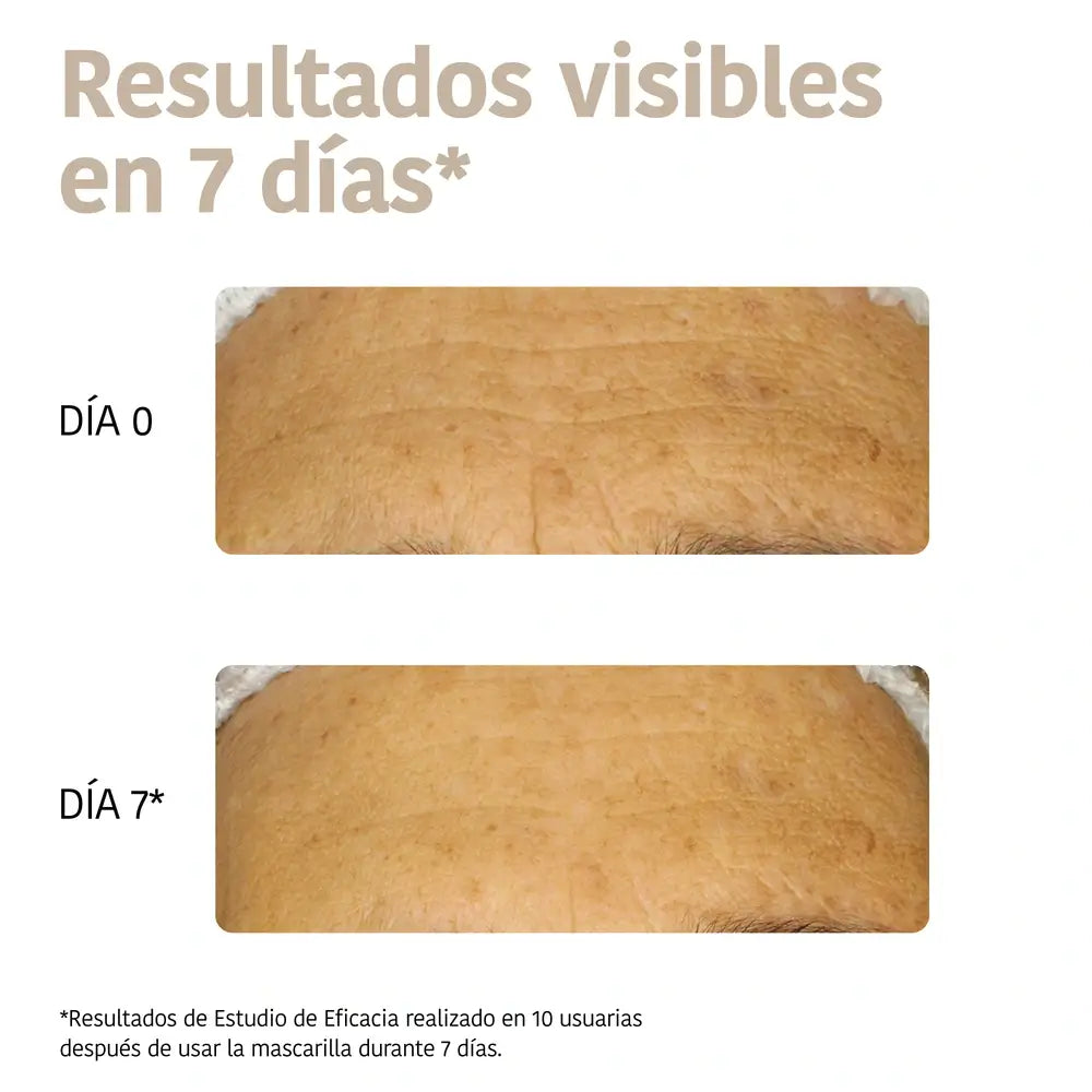 Iroha Nature Máscara de tecido antirrugas para o rosto e pescoço - Colagénio , 30 ml