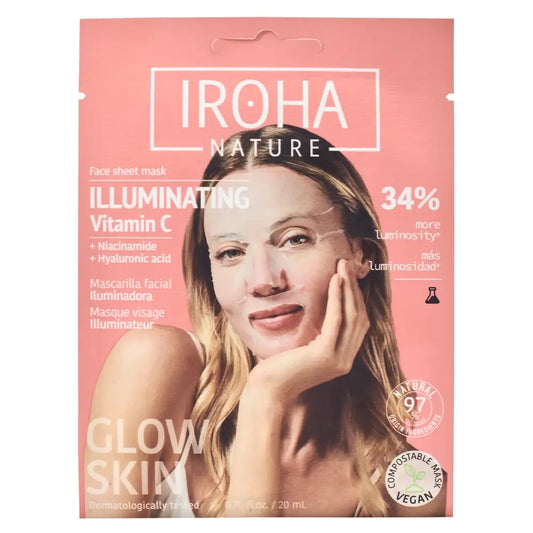 Máscara Facial Iluminadora Iroha Nature - Vitamina C , 20 ml
