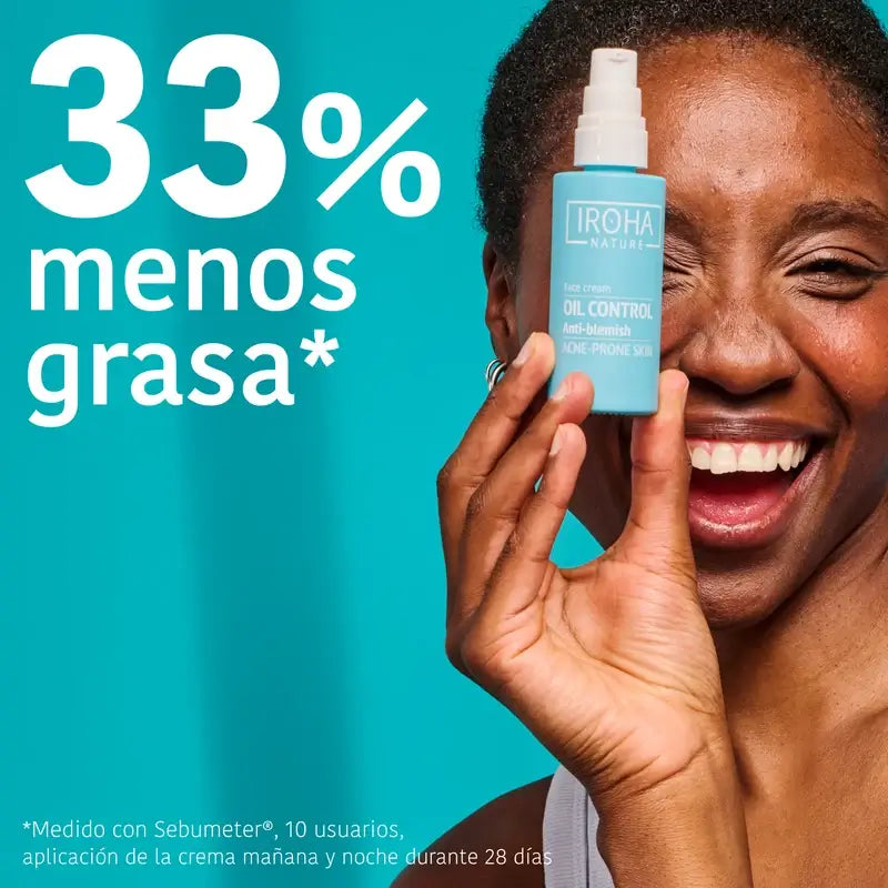 Iroha Nature Pele Oleosa Creme Seboregulador Anti-imperfeições , 50 ml