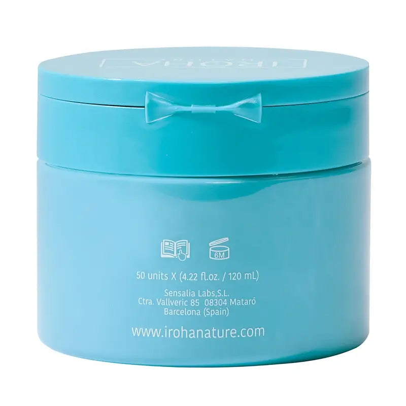 Discos Tonificantes Anti-Imperfeições Esfoliantes para Pele Oleosa Iroha Nature, 50 unid.