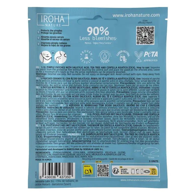 Iroha Nature Xl Pimple Patch , 5 unidades